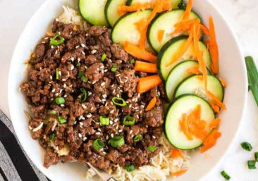 Korean BBQ Ground Beef with Vegetables